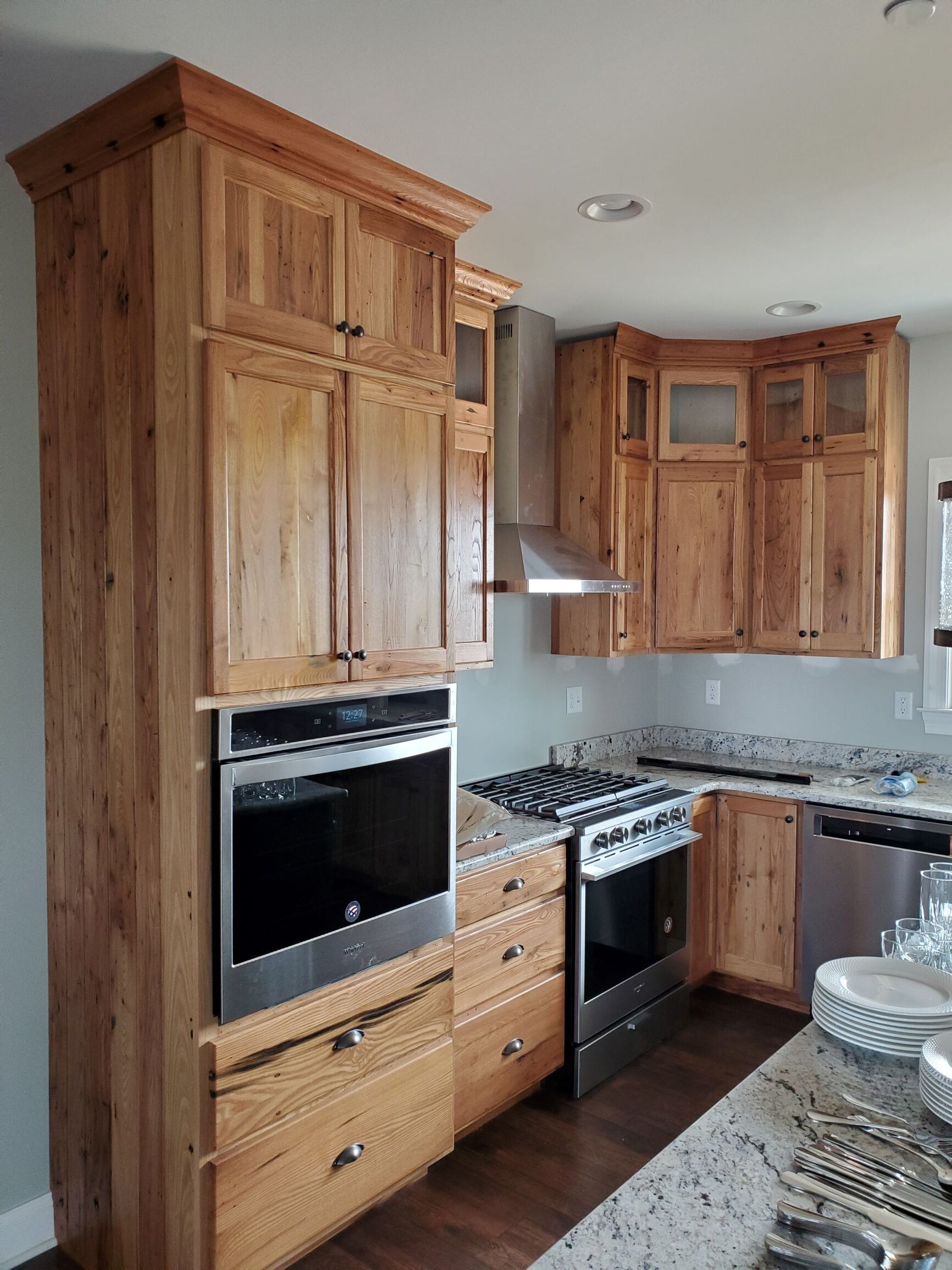 Barn wood cabinets