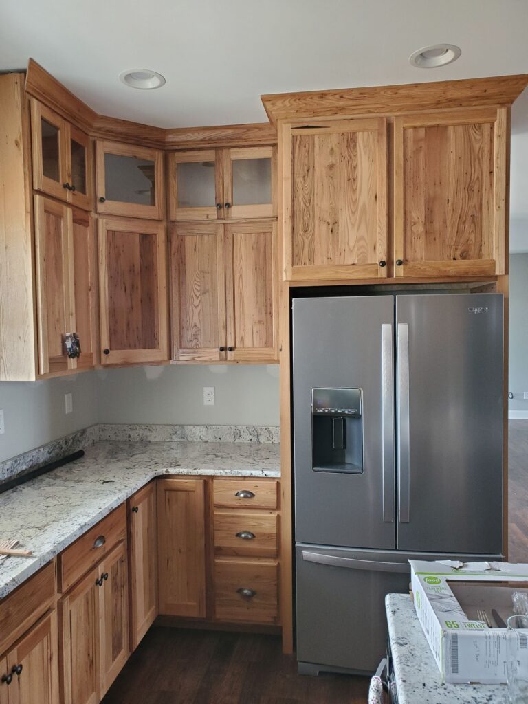 Barn wood cabinets