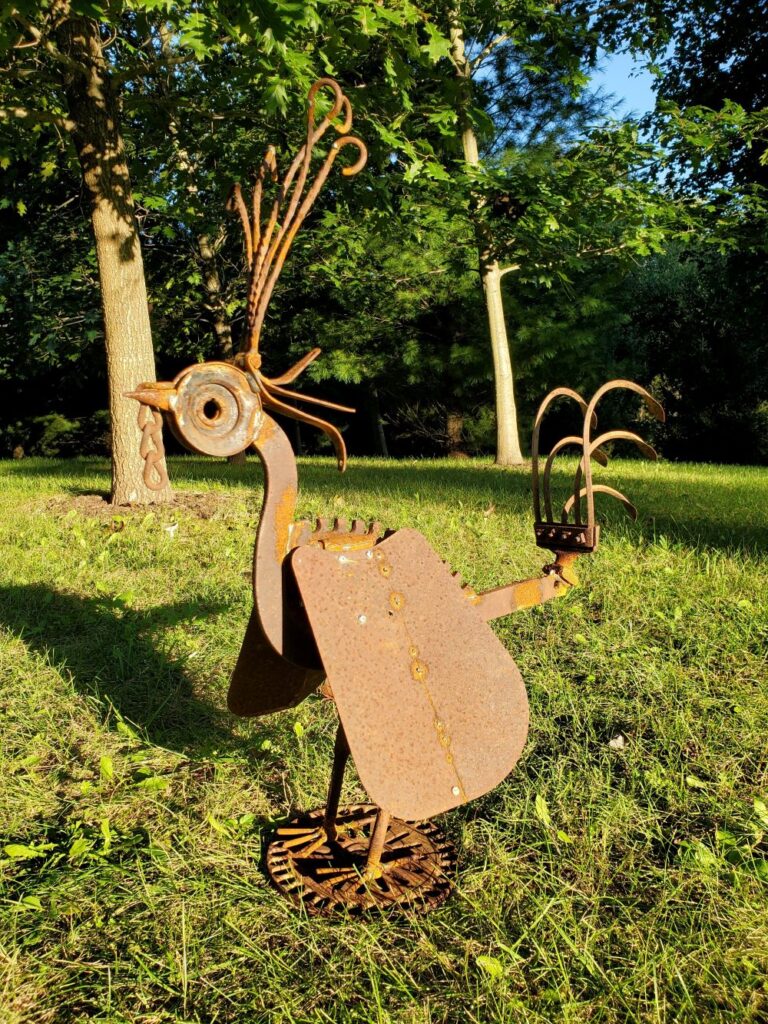 scrap metal chicken